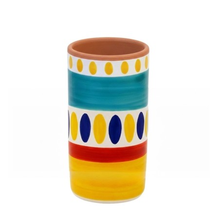 handmade sicilian ceramic wine utensil Holder Lipari de simone pottery handmade sicilian ceramic wine utensil Holder Lipari de simone pottery